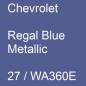 Preview: Chevrolet, Regal Blue Metallic, 27 / WA360E.